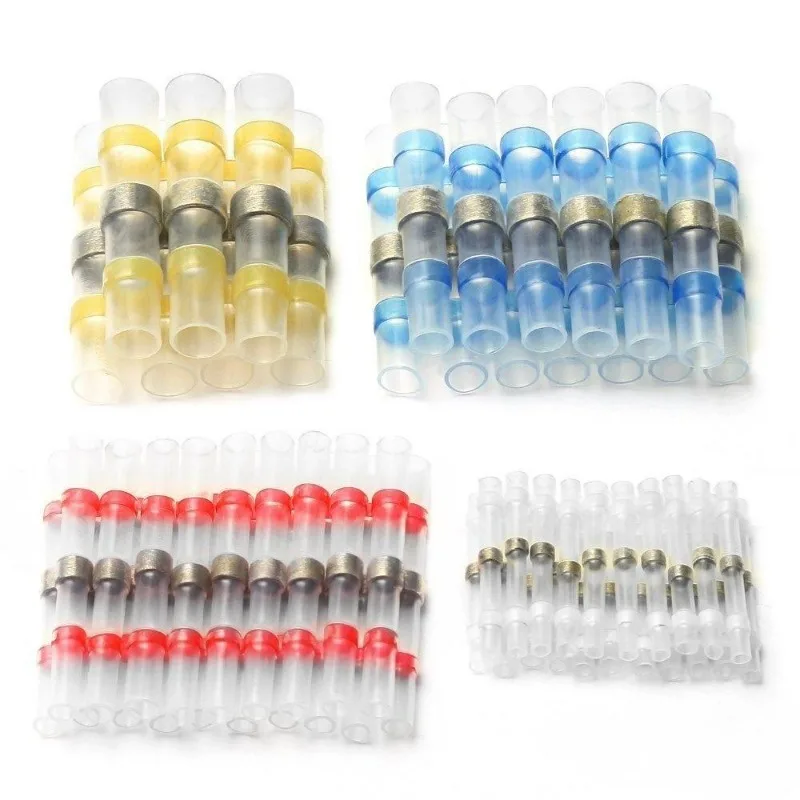 

Без инструмента, термоусадочные соединители для проводов, клеммы, уплотнительные втулки для пайки, водонепроницаемые изолированные соединения, быстрый электрический стыковый соединитель