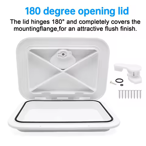 ABS Anti Aging Impact Proof Compartment Door Deck Access Hatch Cover Watertight Anti-UV Non-Skid Inspection For Marine Boat