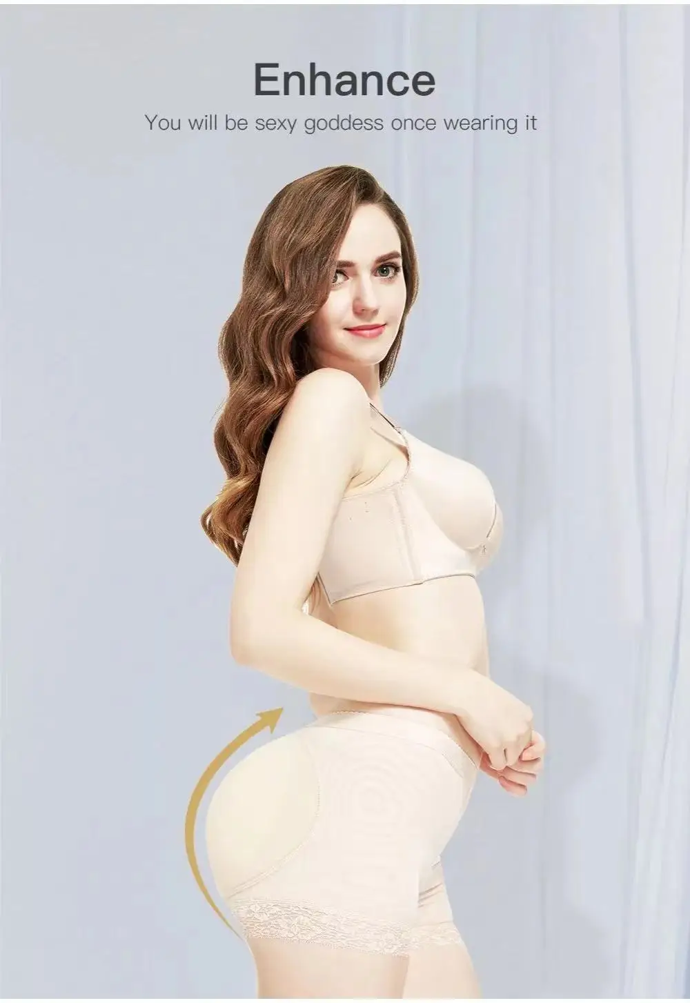 Body Shaper Women Fake Rich Ass large Tummy Control Pad Buttock Bum Lifter Hip filling dip Waist Slimming Push Up Lace Panties