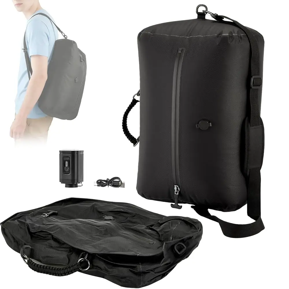 

Free ShippingTravel Vacuum Bags with Pump, 38L Reusable Vacuum Compression Bags with IP67 Waterproof Zipper 70D Nylon Travel Pa
