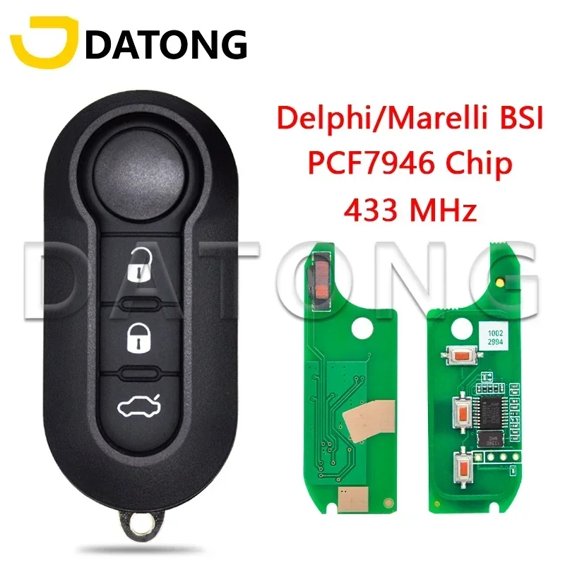 

World Car Key Datong For Fiat 500L Ducato Citroen Jumper Peugeot Boxer Marelli 500 Doblo Grande Punto Delphi PCF7946 433MHz