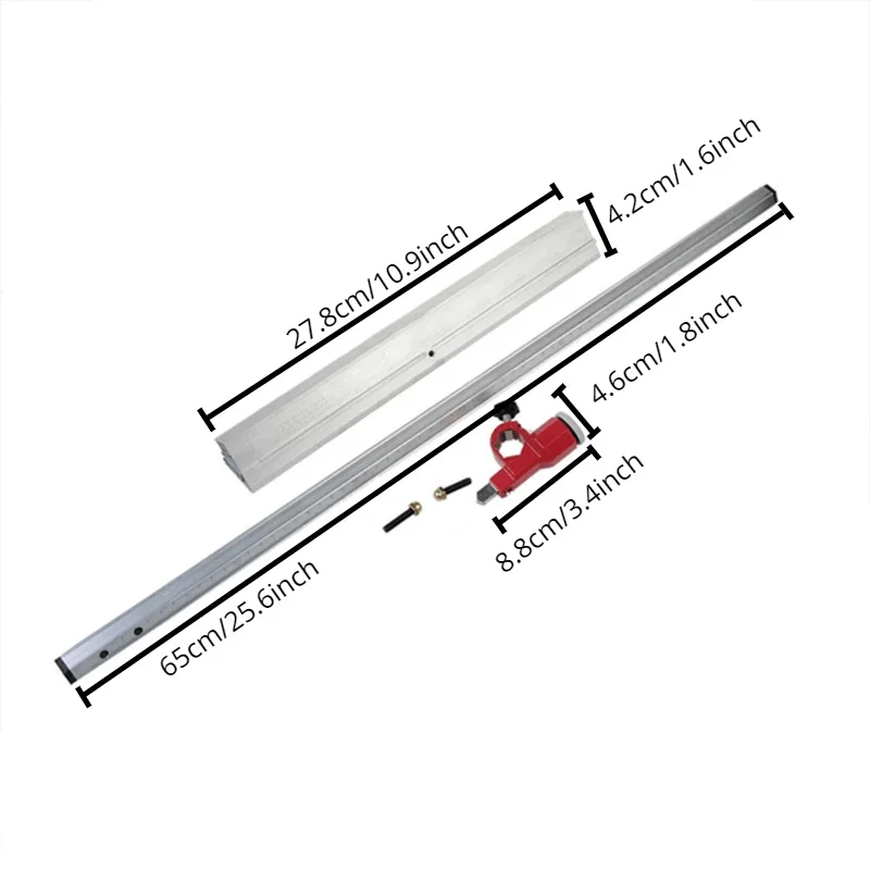 1Pcs Silver Aluminum Alloy T Shaped Push Glass Cutter Tool 60cm Length Portable Tile Cutter for Cutting and Glass Art Work