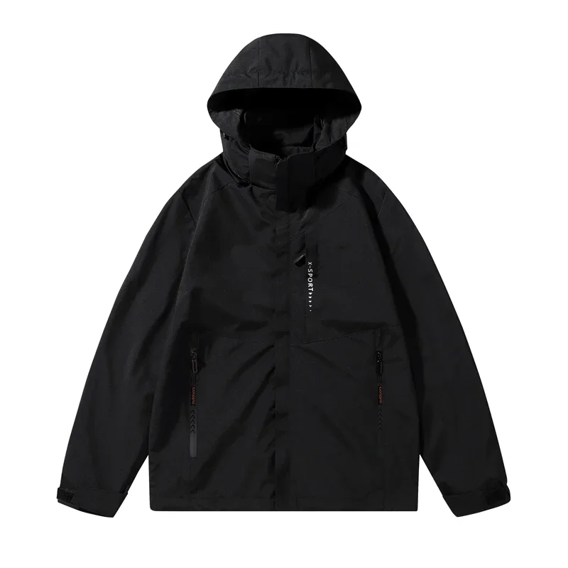 Plus Size Men\'s rain jacket waterproof Waterproof Coat Down Light Clothes Hooded Big Size Winter Sweat-shirt Mens Style Clothing