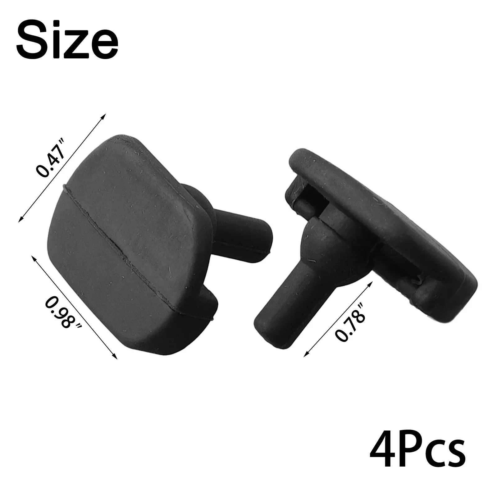 Air Fryer Bumpers 250℃ Heat Resistant 4 Pcs / 8 Pcs Accessories Anti-scratch Black Easy To Use Parts Replacement