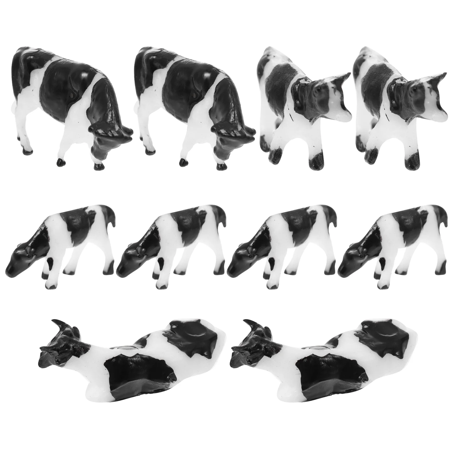 

Miniature Cows Model Children Animal Models Realistic Figure Figurine Micro Landscape