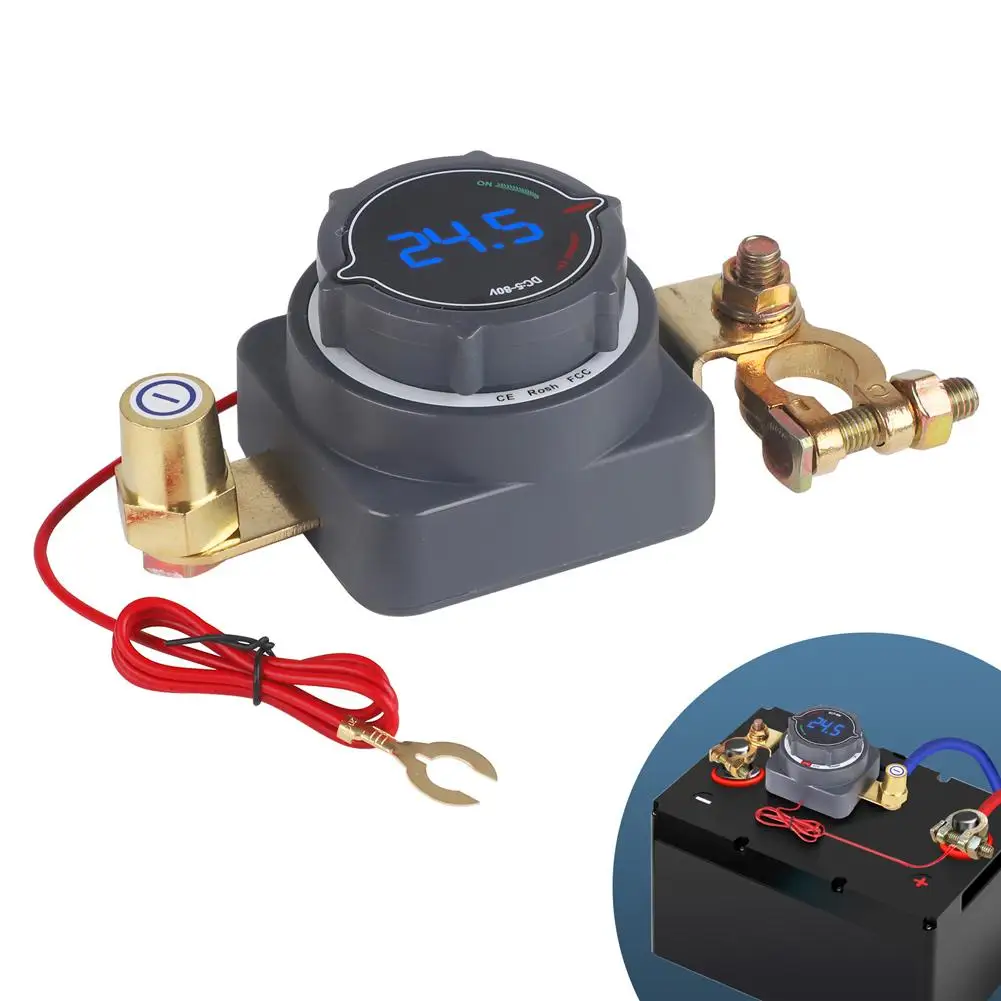 

DC5-80V 300A отключение аккумулятора с вольтметром вкл. выкл. для морской лодки, автофургона, автомобиля, грузовика, прицепа L9F2