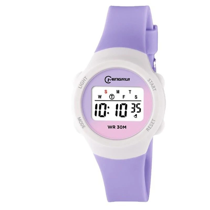 CE153 ساعة أطفال رياضية عصرية جديدة للطلاب رائعة متعددة الوظائف مقاومة للماء وإضاءة ليلية ومنبه إلكتروني #6