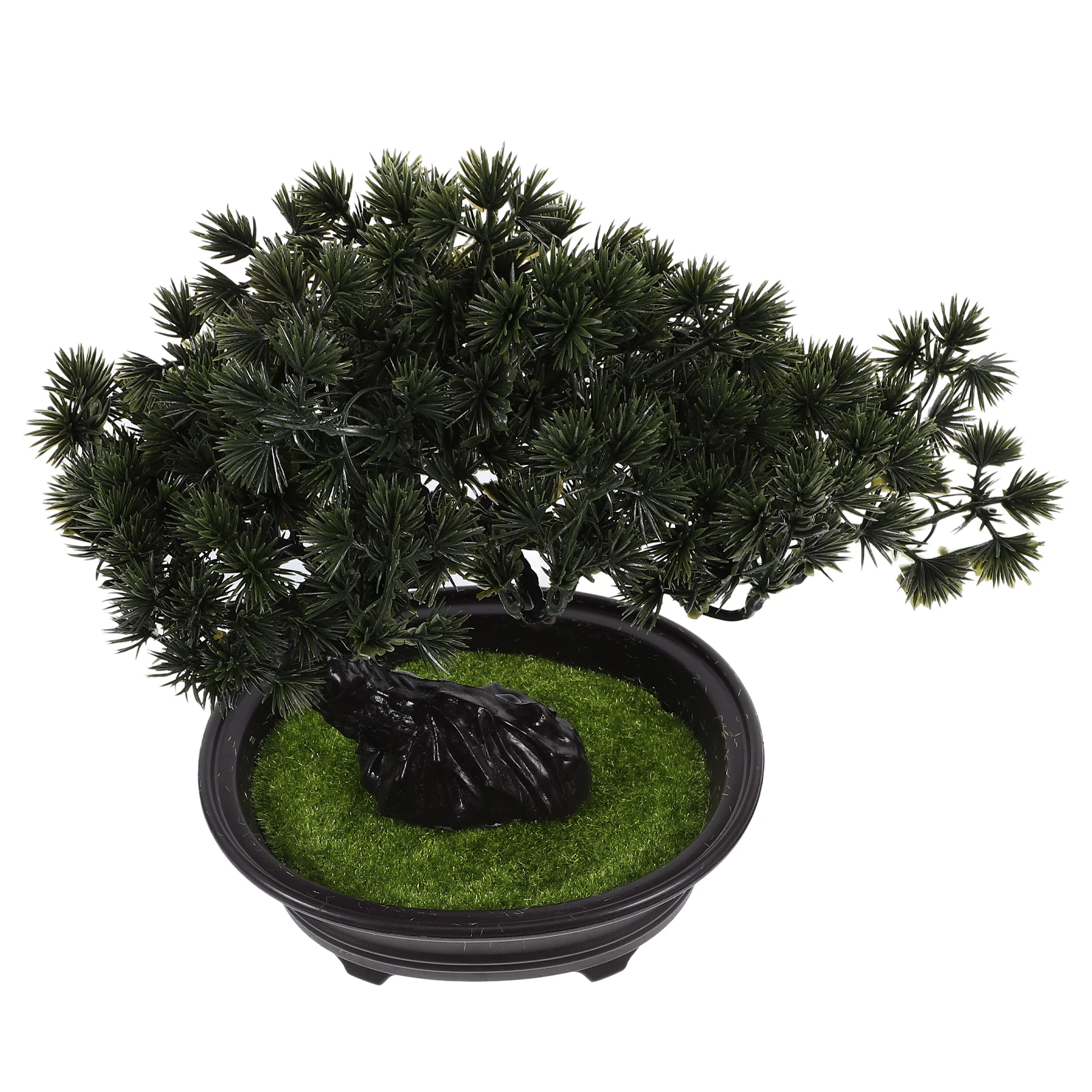 

Simulated Welcoming Pine Bonsai Artificial Tree Big Plants Chinese Home Decor Rose Flower Potted Giant Realistic Fake