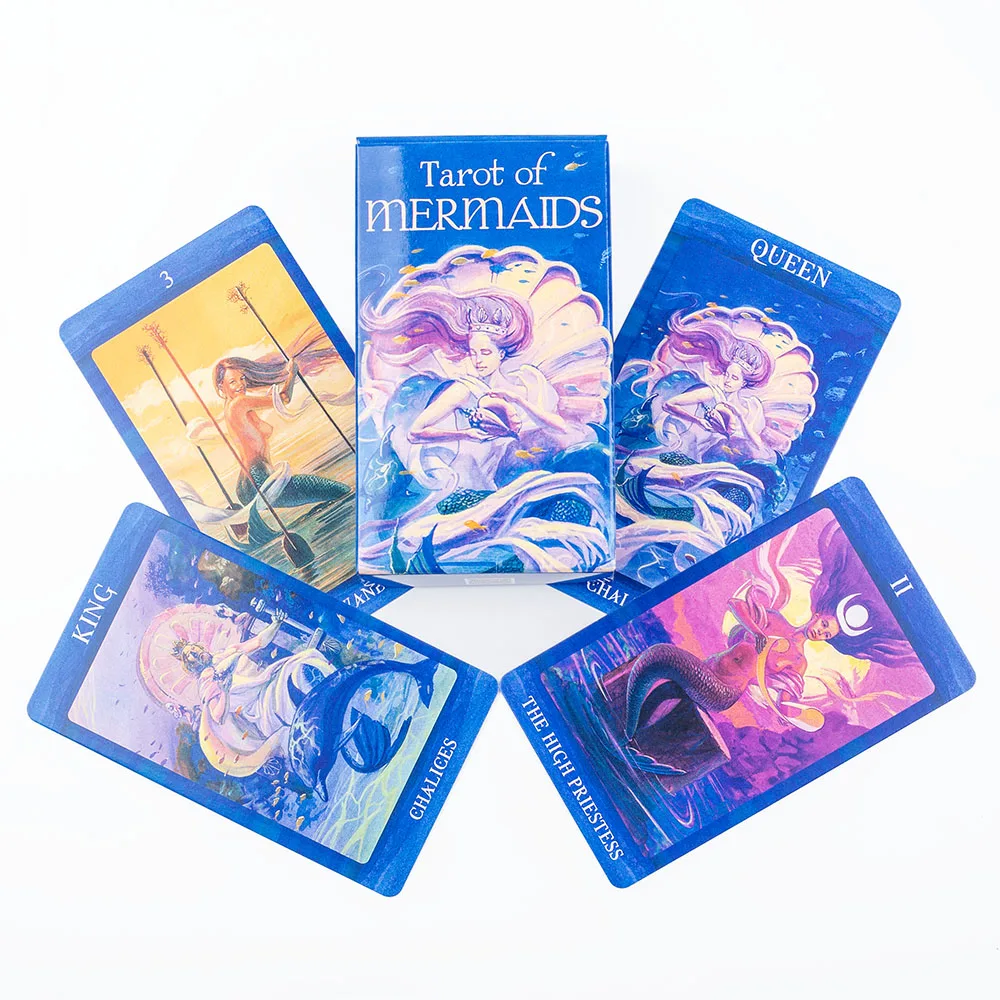 

НОВИНКА: Таро Русалок 10,3*6 см. Красивые и чувственные существа обладают неоднозначным очарованием. 78 карт. Система Райдер-Уэйт.