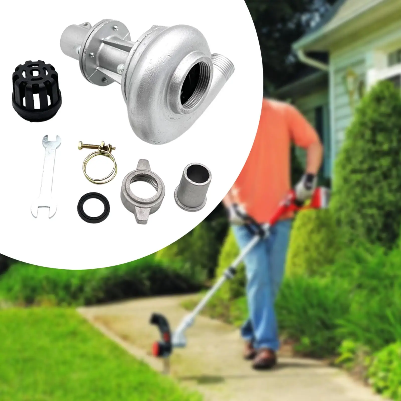 

Lawn Mower Water Pump Head Set Water Management Yard Brush Cutter Attachment