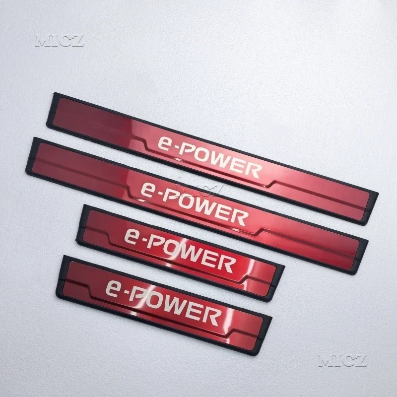 

For Nissan Ariya E-4orce E-POWER Accessory 2022-2024 Stainless Chrome Car Door Sill Kick Plate Guard Pedal Protector Styling