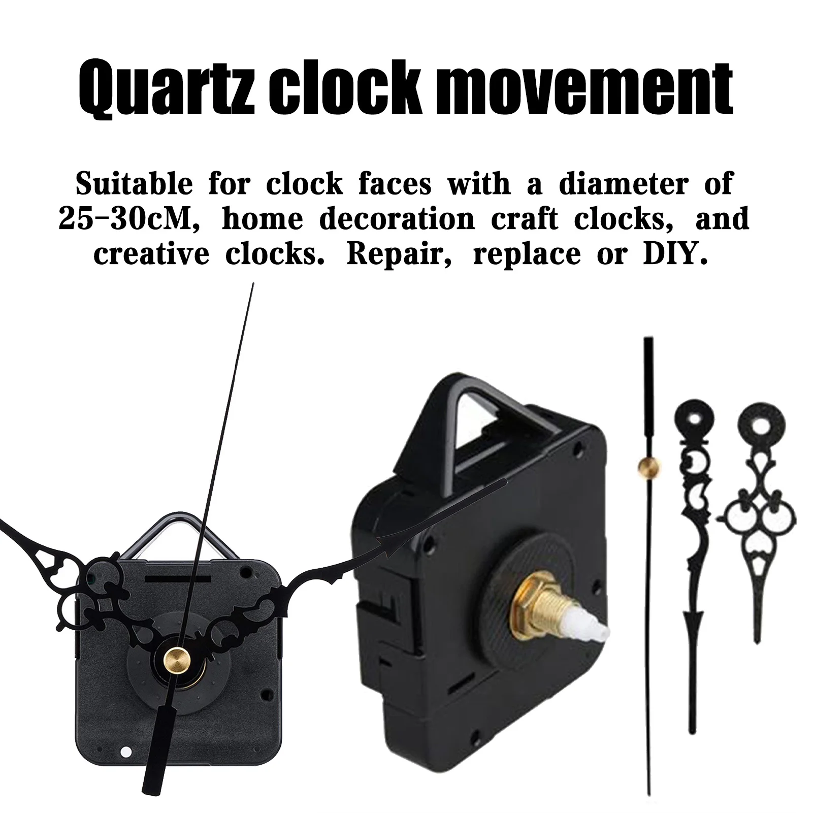 Quartz Wall Clock Movement Kit Exquisitely Crafted Tool with Durable Material Suitable for Replacing Broken Parts