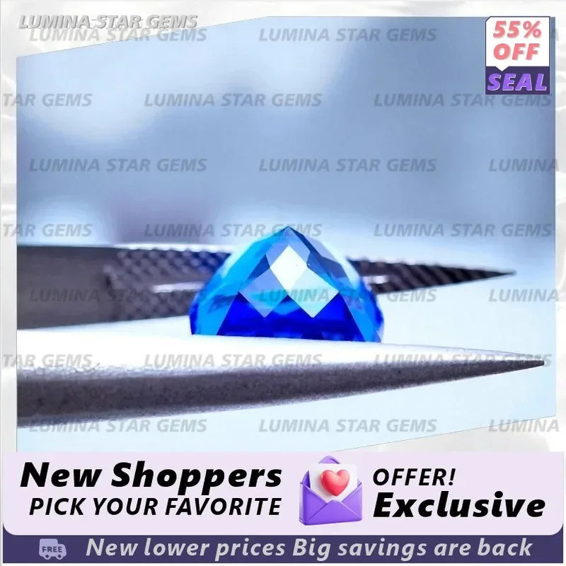 A+Lab Grown Cobalt Spinel Gemstone Cushion Cut for Lab Grown Sapphire Jewelry Making Wholesale DIY Rings Necklaces Earrings