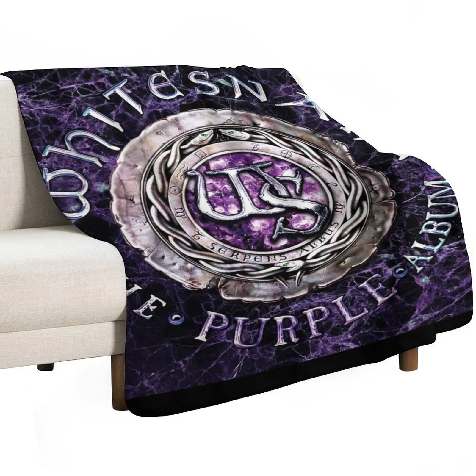 Whitesnake the purple album Throw Blanket Faux Fur Soft Warm Blanket for Bed