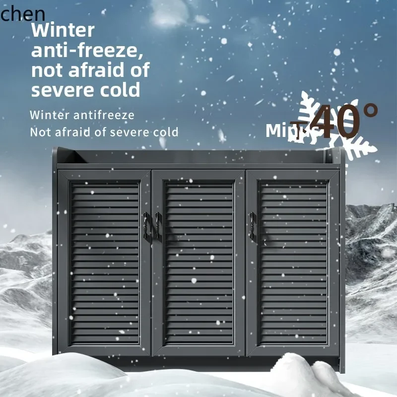 YY-Outdoor Garden Tool Cabinet Grocery Cabinet Waterproof Sunscreen Locker