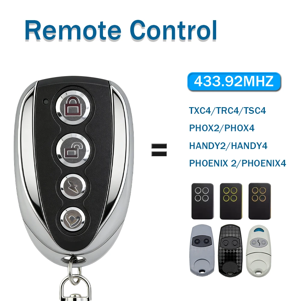1/2/3/5pcs 433Mhz Fixed Code Remote Duplicator Garage Door Remote Control Opener Electric Face to Face Car Gate Transmitter