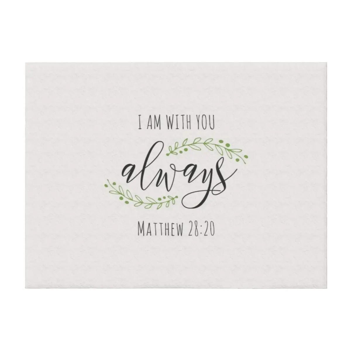 

I Am With You Always Catholic Gift Throw Blanket Nap christmas decoration Luxury Brand for sofa Blankets