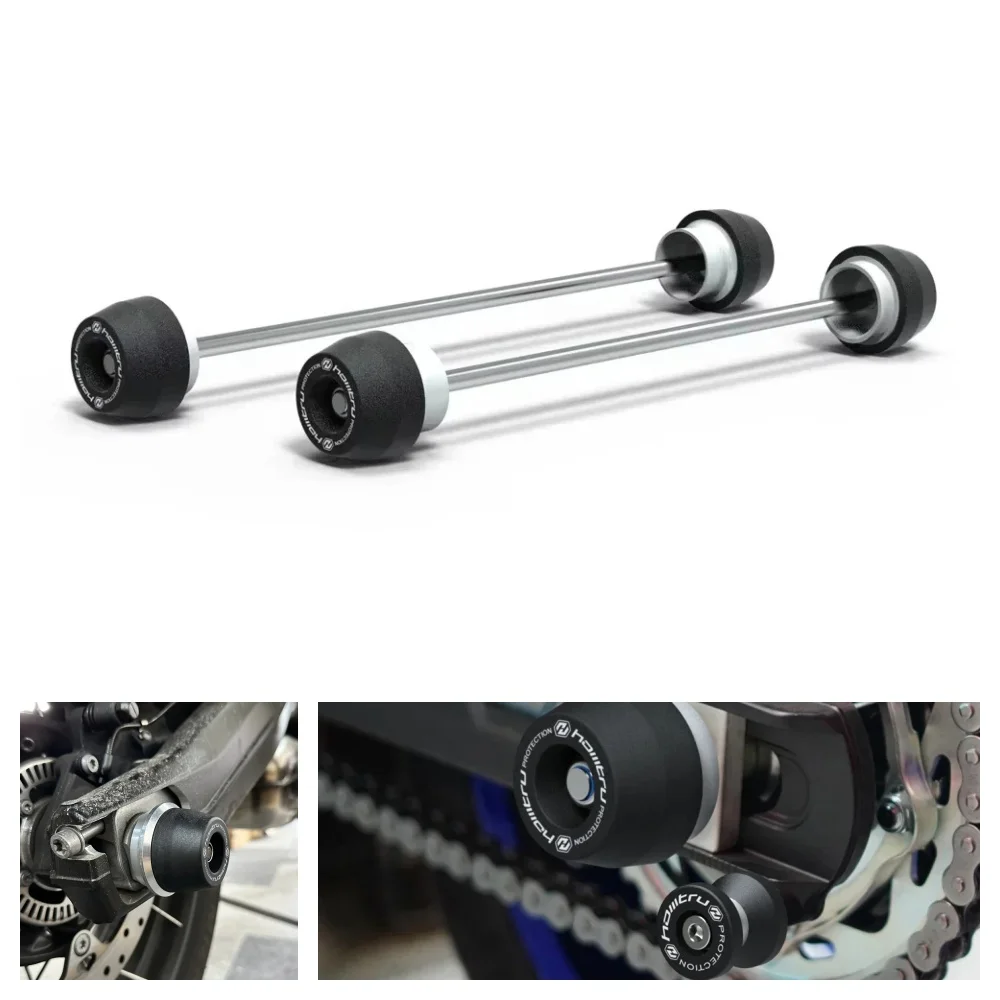 

For Aprilia RS660 Tuono660 2021-2024 Rear Front Axle Fork Crash Sliders Cap Pad Motorcycle Wheel Protector Kit