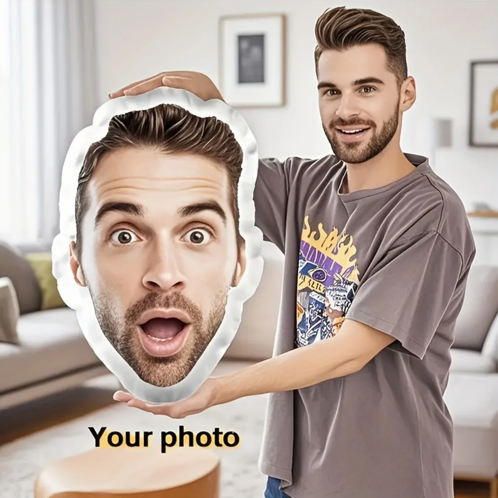 

Personalized Custom Face Pillow With Picture Funny Expression Cushion Romantic Gift For Lover Holiday Surprise Present