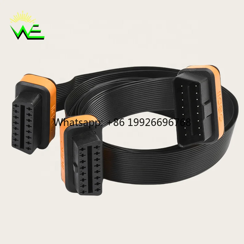 Direct Manufacturer 1 Male to 2 Female OBD2 Y Cable OBD2 Splitter Cable