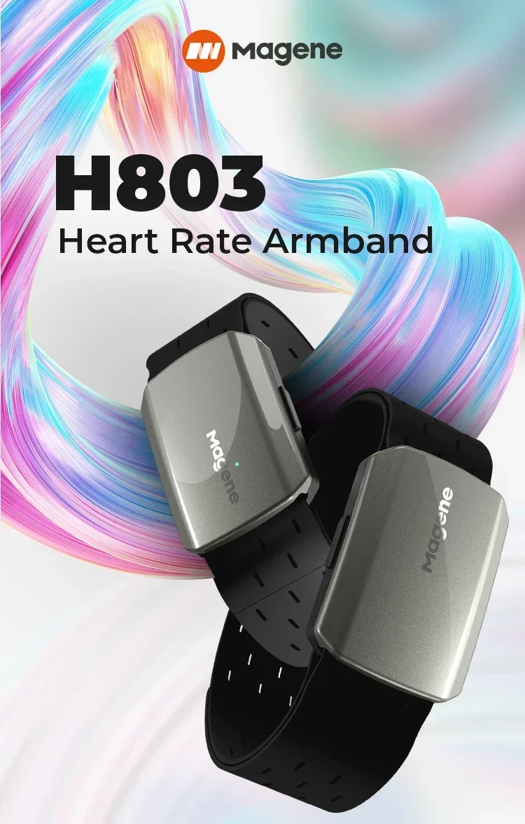 Magene Heart Rate Armband Monitor Dual Mode Bluetooth ANT H803 Sensor Arm Wrist Strap Fitness Heartbeat Tracker Health Exercise