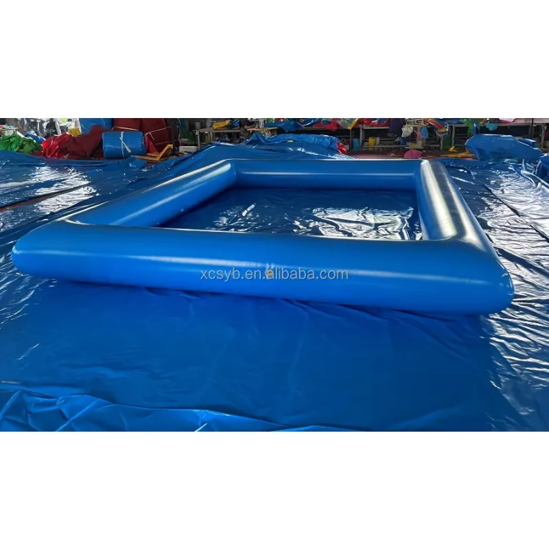 

2026 High Quality 3*5m*0.6m Blue Rectangular PVC Inflatable Swimming Pool for Fun
