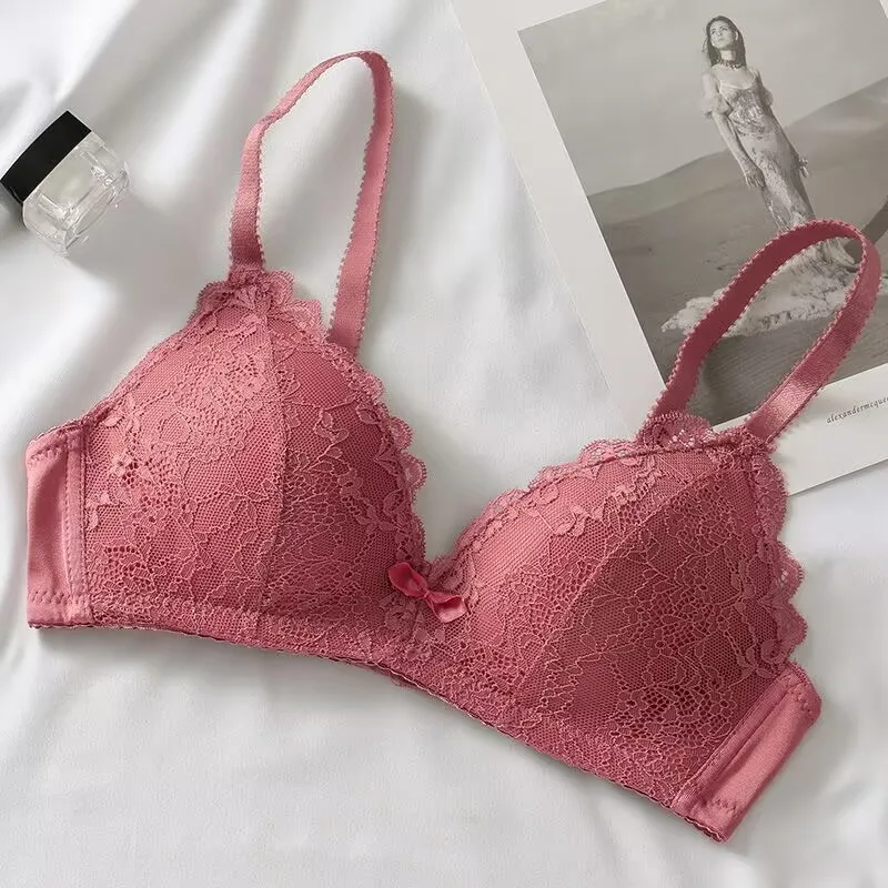 Sexy Lace Bra Women Breathable Seamless Brassiere Underwear Push Up Bralette Wireless Bra New