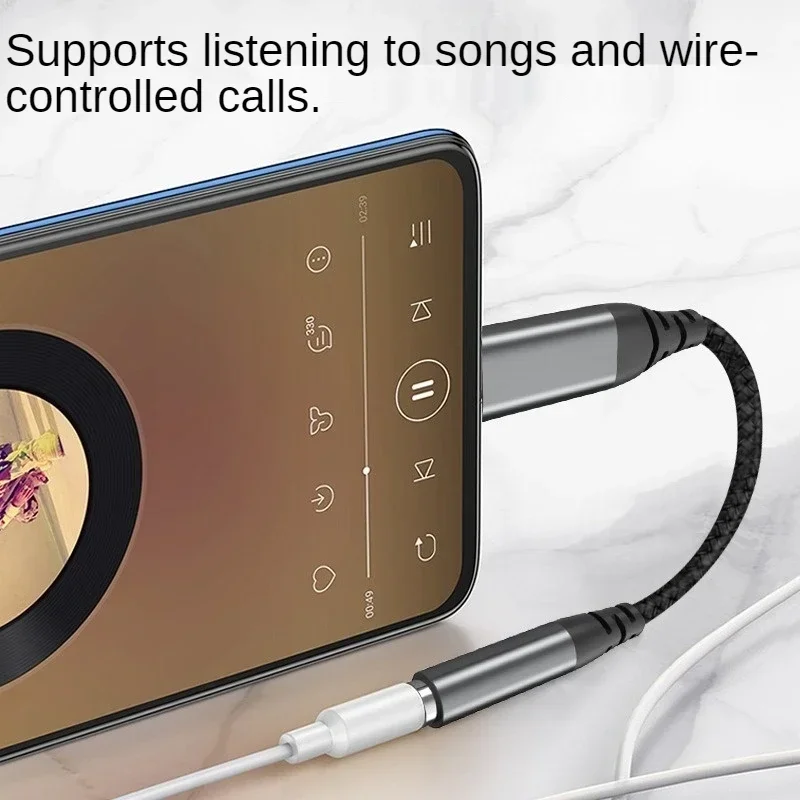 

Aux-адаптер 3,5 мм Type-c к USB 3,5 Jack Аудиокабель Кабель для наушников Конвертер для Galaxy S21 Ultra S20 Note 20