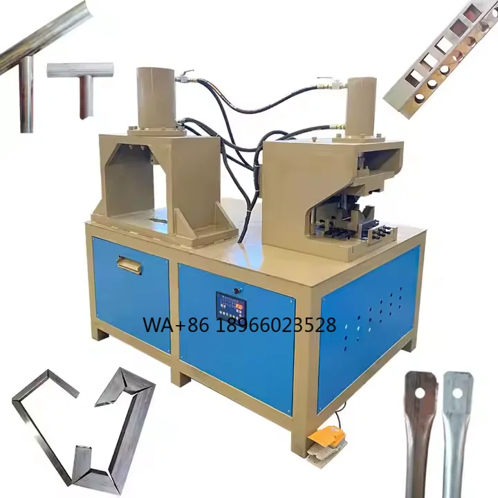 

Pipe Notcher Iron Steel Hydraulic Pipe Notching Machine 90 Degree Angle Cutting Tube Notching Machine for Corner Furniture