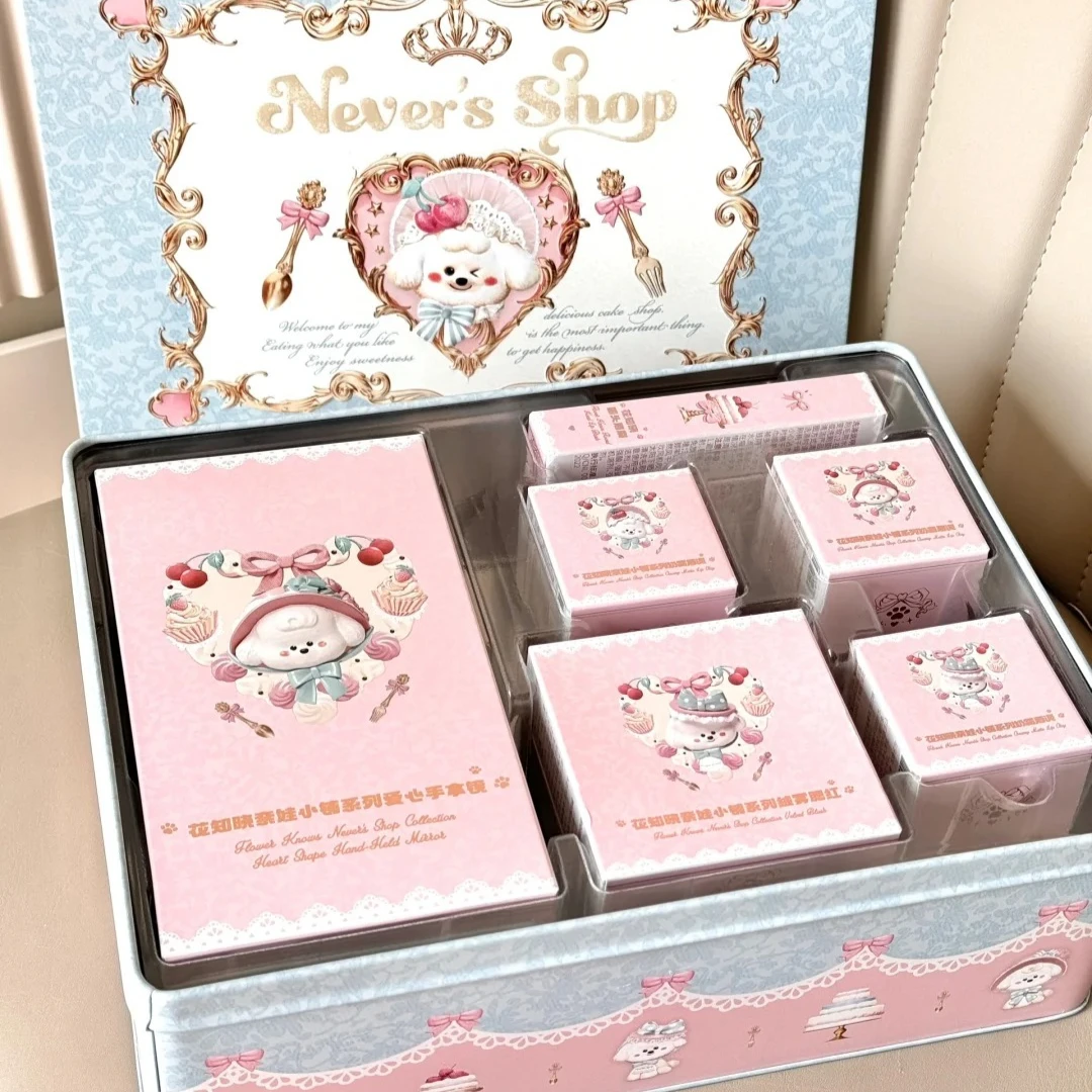Flower Knows Never's Shop All-in Gift Set Matte Eyeshadow Lipstick Blusher Mirror Long-lasting Waterproof Korea Makeup Cosmetics
