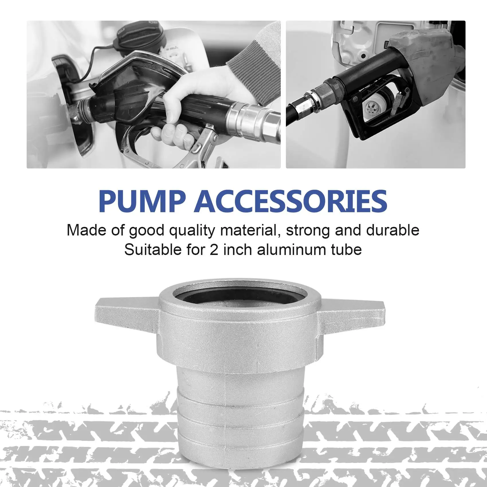 AW-Water Pumps Fittings 2 Inch Aluminum Pipe Connecting Wrench With Rubber Gasket Pump Connector Pipe Fitting