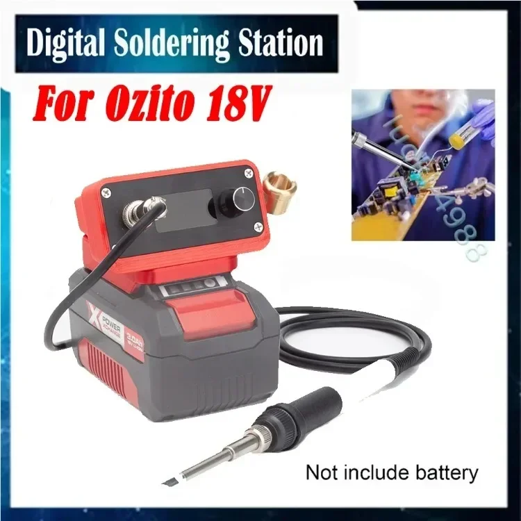 

T12 OLED Soldering Iron Wireless Soldering For Craftsman 20V Battery Electric Digital Soldering Station DIY Repair(NO Battery)