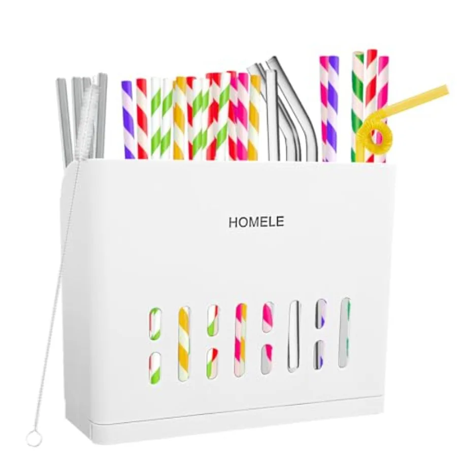 

Пластиковый диспенсер для соломинки и многоразовый органайзер для соломинки для кухонного шкафа и стойки