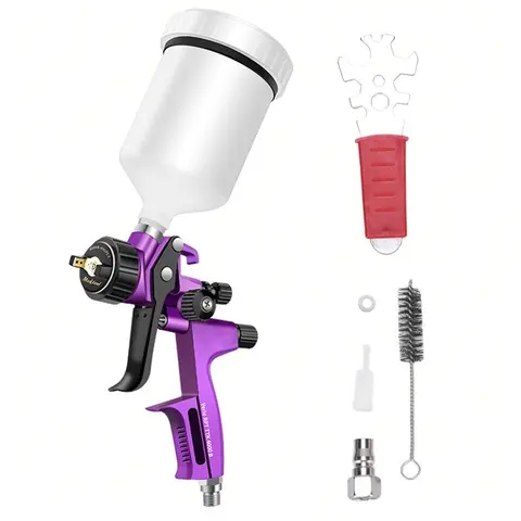 자동차 페인트 건 전문 자동차 도색용 페인트 건 HVLP/HVMP 페인트 스프레이 건 1.3mm 노즐 600ml 중력식 페인트 에어 컴프레서 자동차 페인트 건 전문 자동차 도색용 페인트 건 HVLP/HVMP 페인트 스프레이 건 1.3mm 노즐 600ml 중력식 페인트 에어 컴프레서