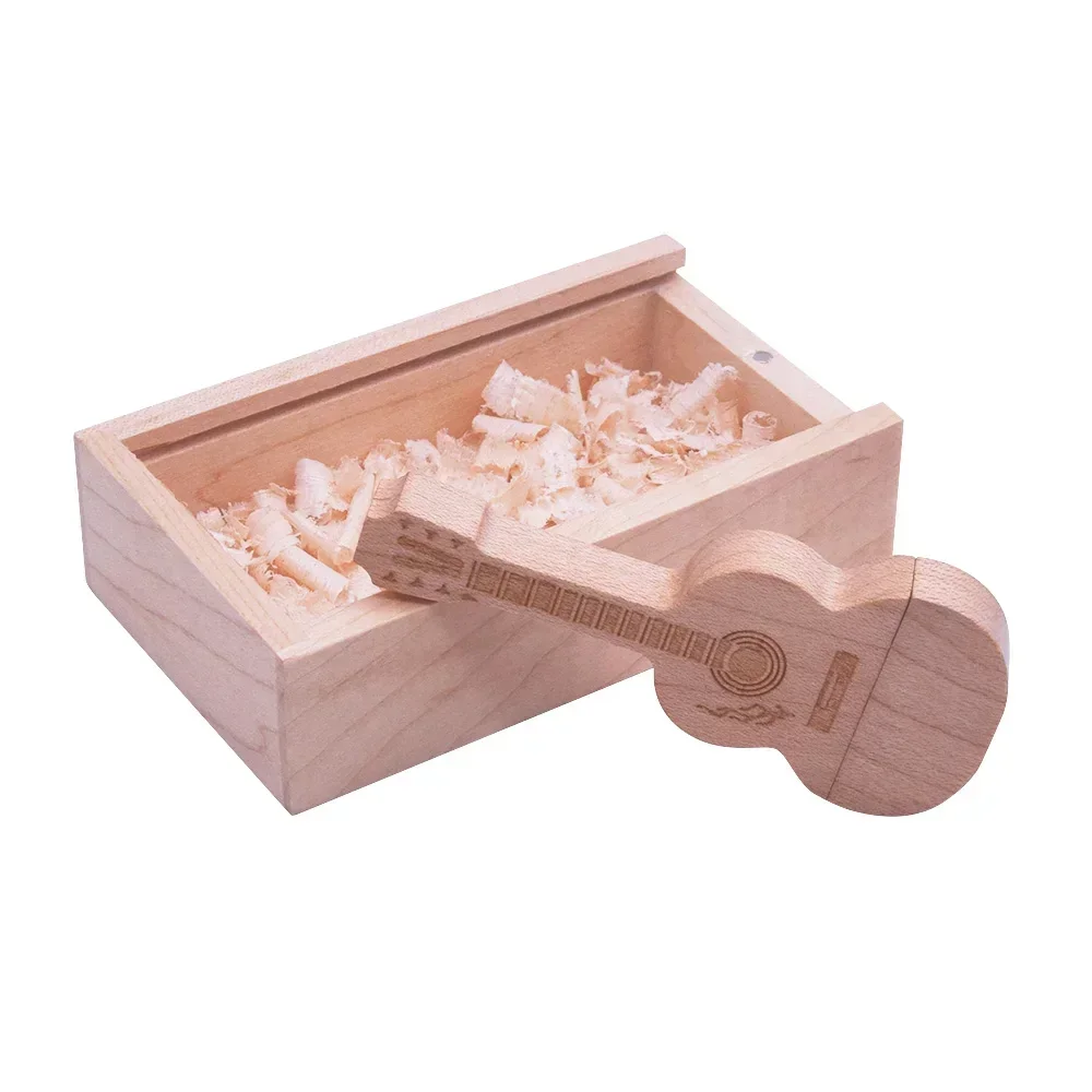 10/20/30 teile/los angepasst holz gitarre stift stick 3,0 usb-stick speicher Stick pendrive 4GB 16GB 32GB 64GB 128GB Kostenloses Logo