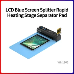 WYLIE WL-1805 LCD Screen Separating Mat With Dust Checking Light 220V/110V Hot Plate for iPad Phone Samsung Repair Machine