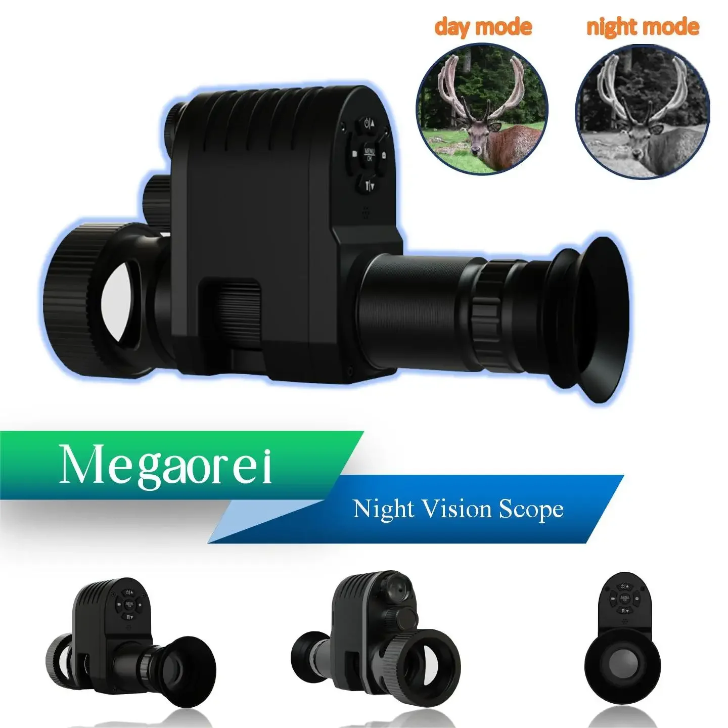 New Megaorei long-distance high-definition professional single-barrel infrared night hunting camera, used for observing animals