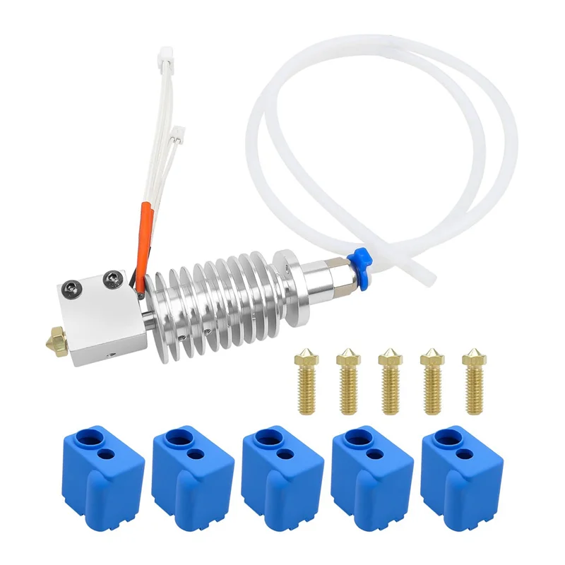 3D Printer Extruder Kit Fit with Silicone Sock and 0.4mm Nozzle 3D Printer Hotend Print Head