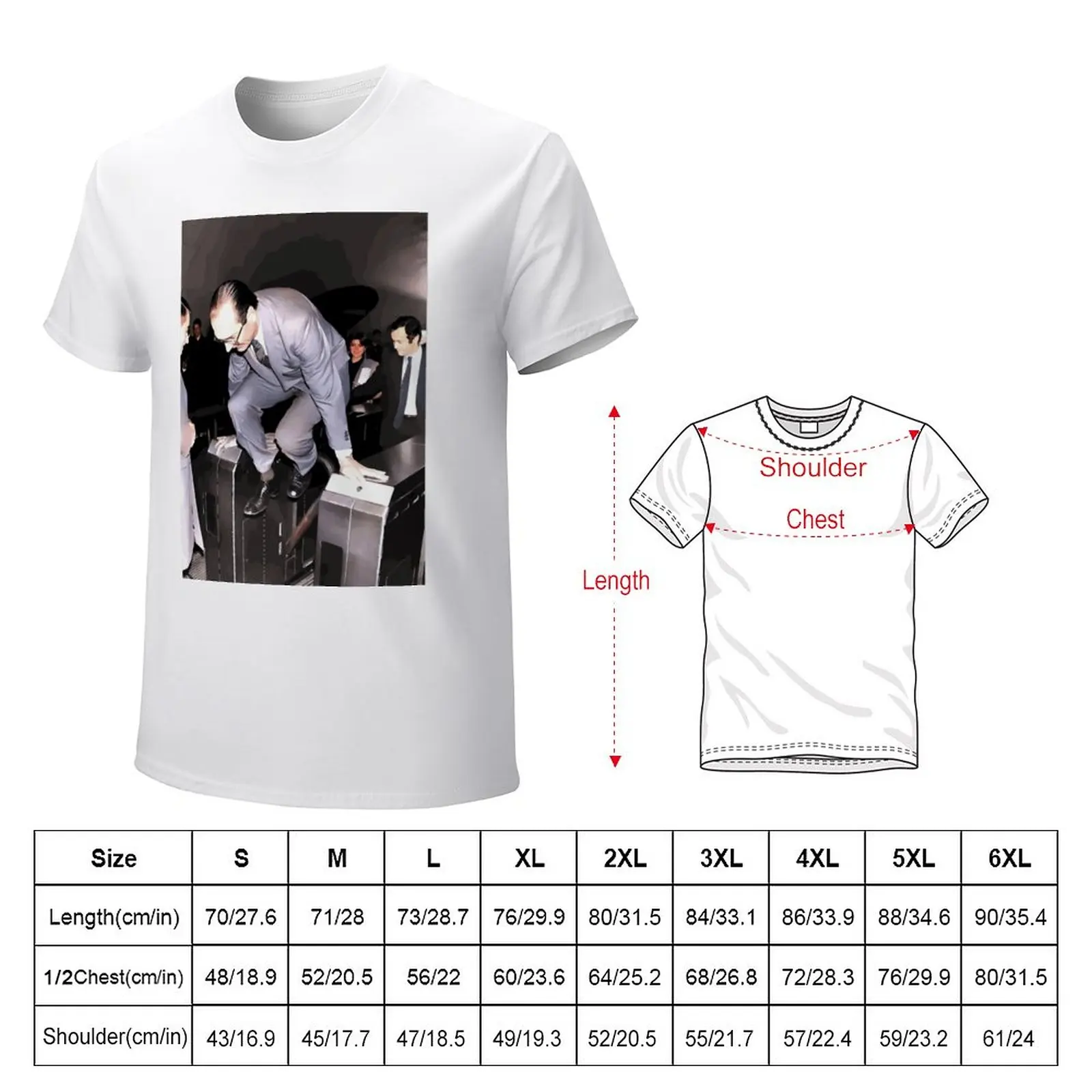 Jacques Chirac Metro T-Shirt sweat shirts graphic tees plus size tops Men's t-shirts