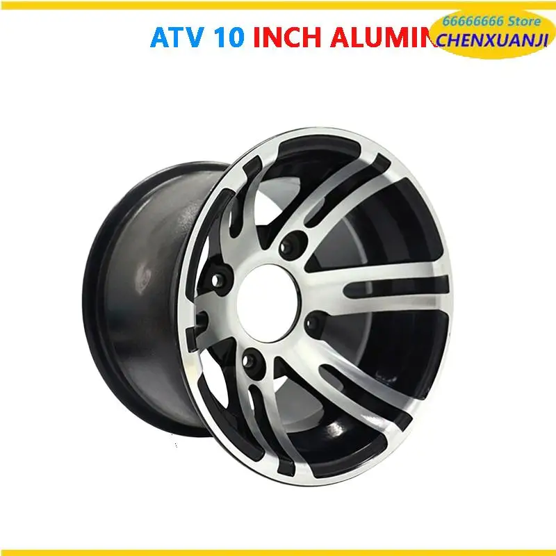 

Durable 10-inch beach wheel hub designed for ATV tires, compatible with sand bikes and go-karts.