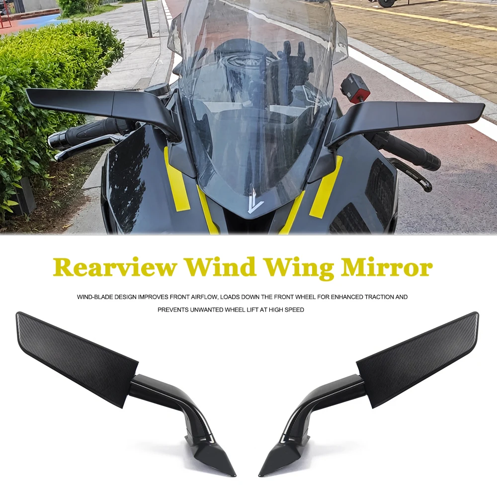 

CNC Wind Wing Rearview Mirror For Daytona 660 Daytona660 2024 2025 2026 Motorcycle Wind Knife Side Mirrors Accessories