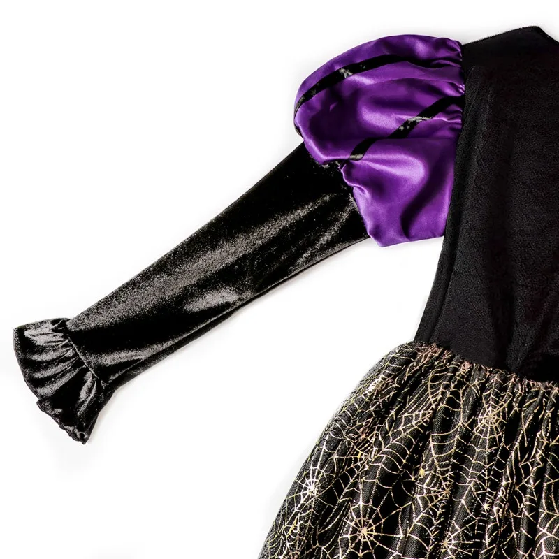 Baby Girls Halloween Witch Costume Children Cosplay Vampire Dresses Carnival Party Clothes Dress Up Clothes for Children image 5