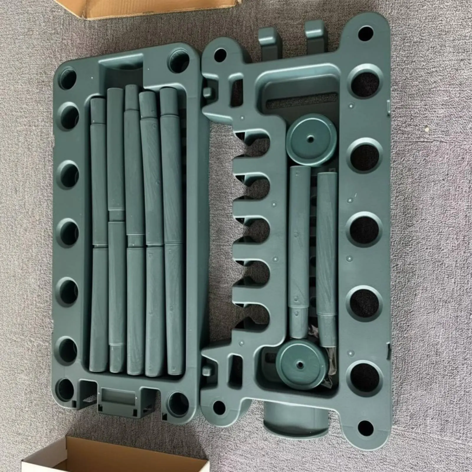 

Rolling Tool Rack Easy to Move Mobile Garden Organizer Garden Tool Rack Space Saving Home Storage Large Capacity for Garage