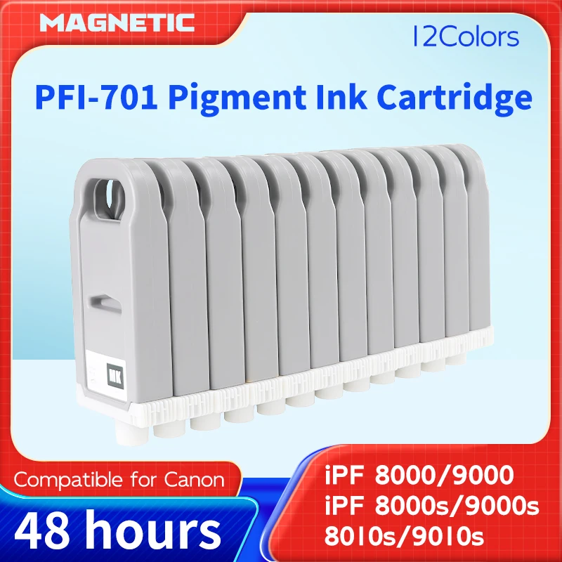 PFI-701 PFI701 ink cartridge 1X 700ml with Pigment ink compatible for Canon iPF8000 iPF9000 iPF8000s iPF9000s iPF8010s iPF9010s