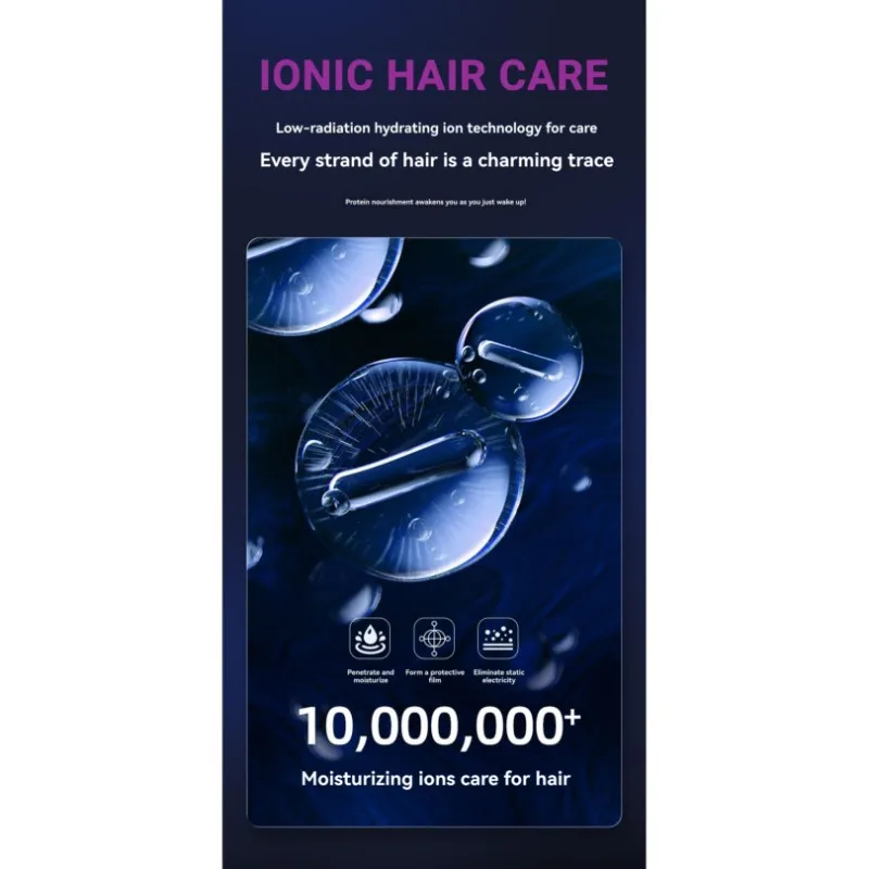 

ASWUT-Hair Styling Comb 5-In-1 Hot Air Comb Automatic Curling Iron Dual-Purpose Hair Dryer Straight Curling UK Plug Set