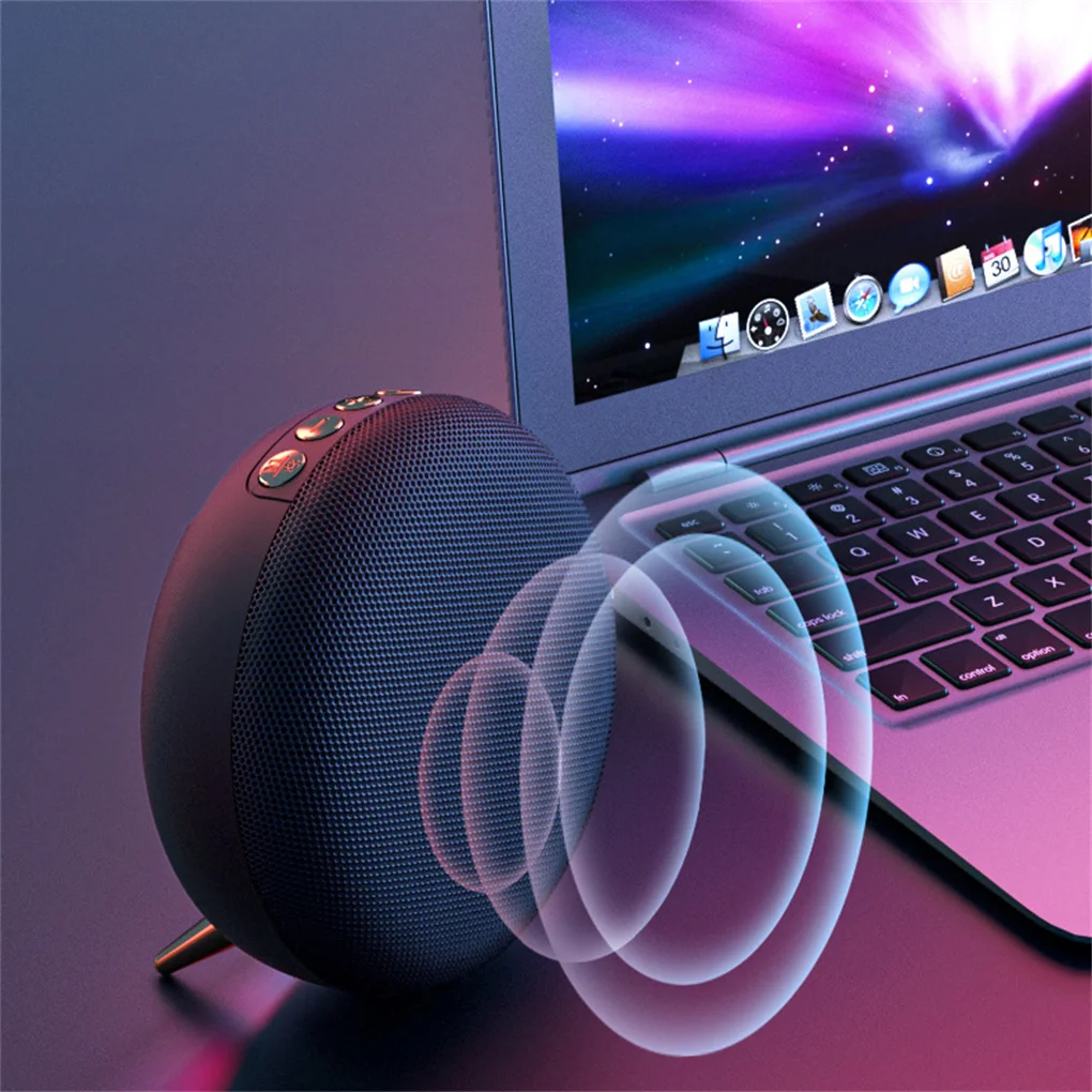 Bluetooth-compatible Sound Soundbar Portable Voice Call Speaker RGB Light Wireless Music Player Computers Camouflage