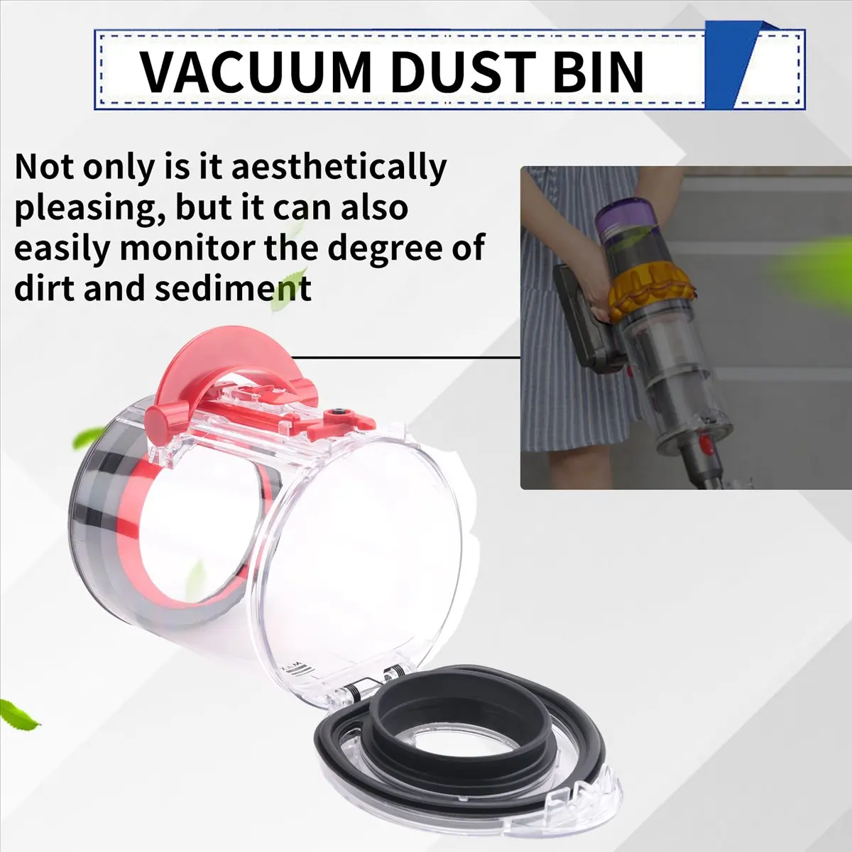 صندوق غبار T33C لعلبة المكنسة الكهربائية النحيفة V12، بديل لجمع الغبار، مكنسة كهربائية روبوتية، دلو الغبار