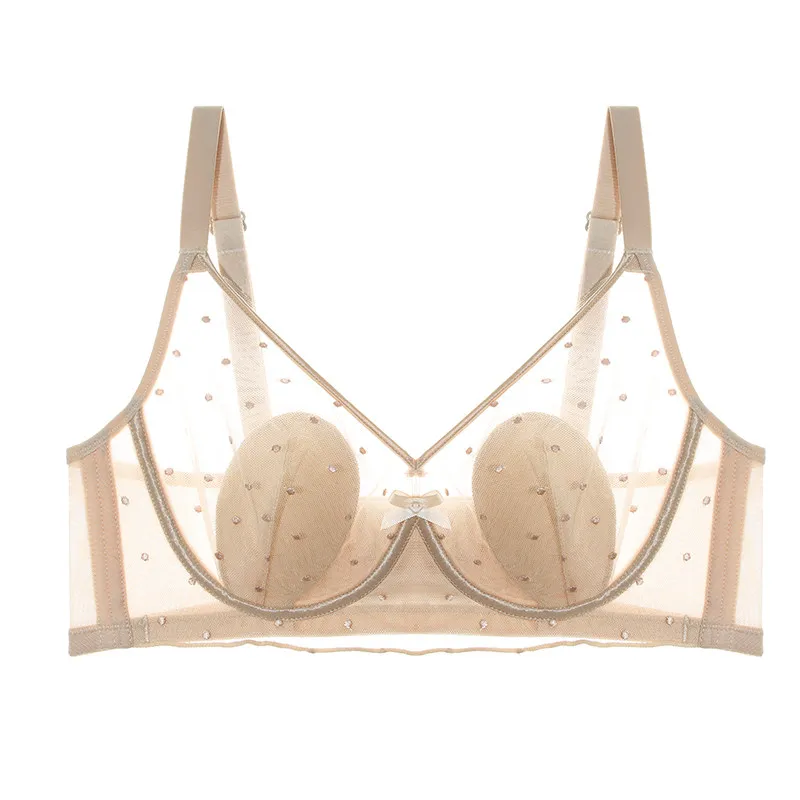 Rabbit Ear Soft Underwire Bra Full Cup Ultra Thin Push Up Enhances Small Bust & Supports Large Breasts Anti-Sagging Underwear