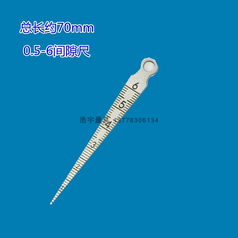 Pocket Gap Ruler Wedge Feeler Ruler Triangle Ruler 1-6-7-8-9-10-15mm Gap Ruler Complete Specifications