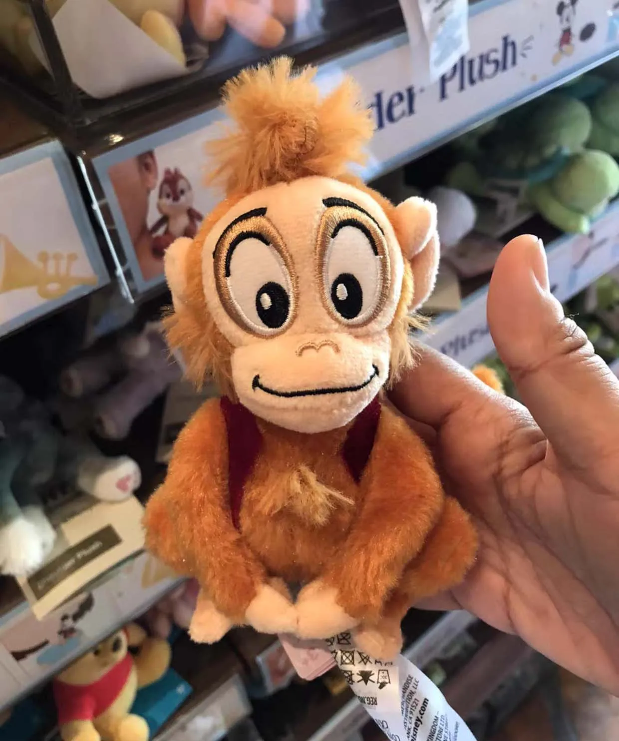 

Authentic Disney Abu Aladdin Monkey Magnetic Shoulder Pal Plush toy
